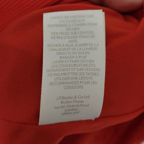 Boden Red and Pink Colorblock Dress - Picture 13 of 13